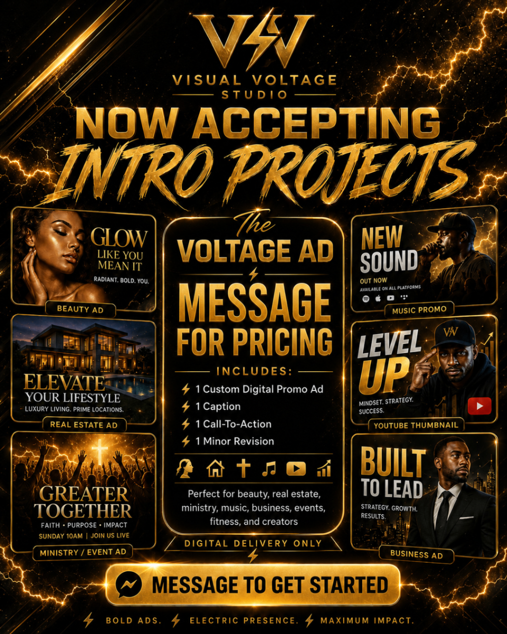 Premium creative studio ad sample